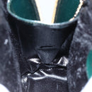 GUCCI Bamboo Shoulder Bag Enamel Black Silver 003 3444 0027 Auth 155386-21