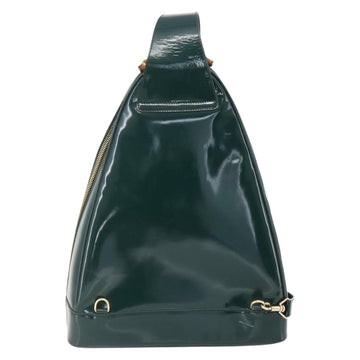 GUCCI Bamboo Shoulder Bag Enamel Black Silver 003 3444 0027 Auth 155386 - 0