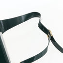 GUCCI Bamboo Shoulder Bag Enamel Black Silver 003 3444 0027 Auth 155386-8
