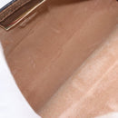 GUCCI GG Supreme Web Sherry Line Clutch Bag PVC Beige Gold 89 01 006 Auth 155387-15