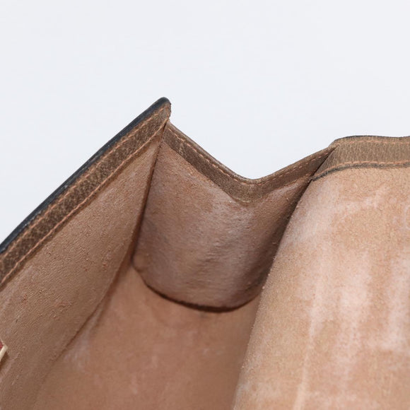 GUCCI GG Supreme Web Sherry Line Clutch Bag PVC Beige Gold 89 01 006 Auth 155387