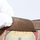 GUCCI GG Supreme Web Sherry Line Clutch Bag PVC Beige Gold 89 01 006 Auth 155387-18