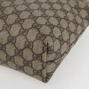GUCCI GG Supreme Tote Bag PVC Beige Silver 211138 Auth 155388-9