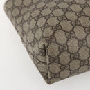 GUCCI GG Supreme Tote Bag PVC Beige Silver 211138 Auth 155388-14