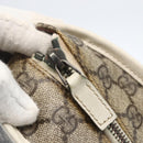 GUCCI GG Supreme Tote Bag PVC Beige Silver 211138 Auth 155388-10