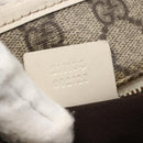GUCCI GG Supreme Tote Bag PVC Beige Silver 211138 Auth 155388-12