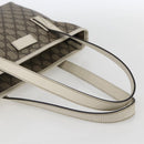 GUCCI GG Supreme Tote Bag PVC Beige Silver 211138 Auth 155388-7