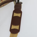 Burberrys Nova Check Boston Bag PVC Beige Gold Auth 155391-8