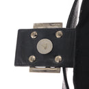 FENDI Mamma Baguette Shoulder Bag Nylon Black Silver Auth 155392-10