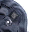 FENDI Mamma Baguette Shoulder Bag Nylon Black Silver Auth 155392-20