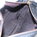 FENDI Zucchino Canvas Shoulder Bag PVC Black Gold Auth 155394-20