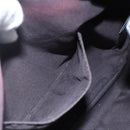 FENDI Zucchino Canvas Shoulder Bag PVC Black Gold Auth 155394-22