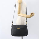 FENDI Zucchino Canvas Shoulder Bag PVC Black Gold Auth 155394-24