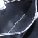 FENDI Pecan Canvas Shoulder Bag PVC Black Brown gold Auth 155396-11