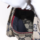 GUCCI GG Canvas Sherry Line Waist bag Red Navy 28566 Auth 155397-20