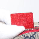 GUCCI GG Canvas Sherry Line Waist bag Red Navy 28566 Auth 155397-22