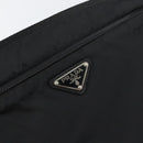 PRADA Shoulder Bag Nylon Black Silver Auth 155398-18