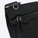 PRADA Shoulder Bag Nylon Black Silver Auth 155398-19