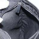 PRADA Shoulder Bag Nylon Black Silver Auth 155398-21