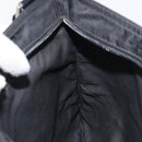 PRADA Shoulder Bag Nylon Black Silver Auth 155398-22