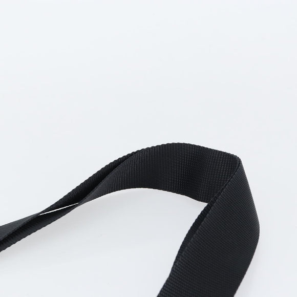 PRADA Shoulder Bag Nylon Black Silver Auth 155398