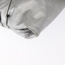 Miu Miu Clutch Bag Leather Silver Gold Auth 155407-10