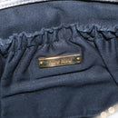 Miu Miu Clutch Bag Leather Silver Gold Auth 155407-14