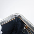 Miu Miu Clutch Bag Leather Silver Gold Auth 155407-17