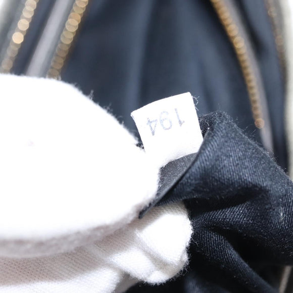 Miu Miu Clutch Bag Leather Silver Gold Auth 155407