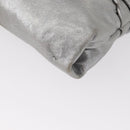 Miu Miu Clutch Bag Leather Silver Gold Auth 155407-9