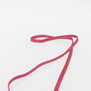 FENDI Shoulder Pouch Leather 2way Pink Gold Auth 155409-10