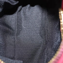 FENDI Shoulder Pouch Leather 2way Pink Gold Auth 155409-18