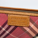 BURBERRY Nova Check Blue Label Shoulder Pouch Canvas 2way Beige Auth 155413-19