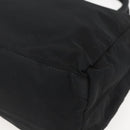 PRADA Hand Bag Nylon Black Silver Auth 155414-9
