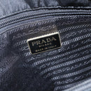 PRADA Hand Bag Nylon Black Silver Auth 155414-18