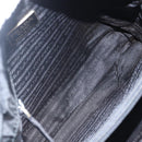 PRADA Hand Bag Nylon Black Silver Auth 155414-11