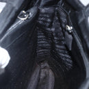 PRADA Hand Bag Nylon Black Silver Auth 155414-20