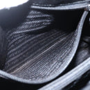 PRADA Hand Bag Nylon Black Silver Auth 155414-21