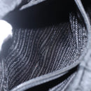 PRADA Hand Bag Nylon Black Silver Auth 155414-22