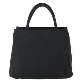 PRADA Hand Bag Nylon Black Silver Auth 155414 - 0
