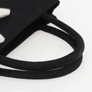 PRADA Hand Bag Nylon Black Silver Auth 155414-7