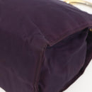 PRADA Hand Bag Nylon Metal Purple Gold Auth 155415-15