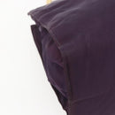 PRADA Hand Bag Nylon Metal Purple Gold Auth 155415-16