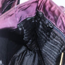 PRADA Hand Bag Nylon Metal Purple Gold Auth 155415-20