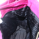 PRADA Hand Bag Nylon Metal Purple Gold Auth 155416-20