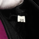 PRADA Hand Bag Nylon Metal Purple Gold Auth 155416-12