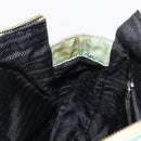 PRADA Chain Shoulder Bag Nylon Gold Light green Auth 155417-19