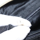 PRADA Chain Shoulder Bag Nylon Gold Light green Auth 155417-22