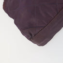 PRADA Chain Shoulder Bag Nylon Purple Gold Auth 155418-14