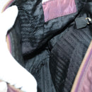 PRADA Chain Shoulder Bag Nylon Purple Gold Auth 155418-19